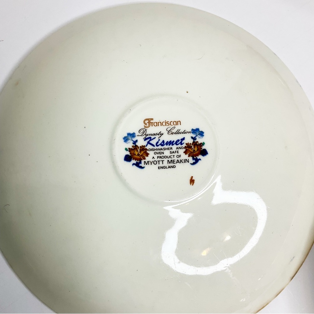 FRANCISCAN Floral Bone China Plates Set of 2 | Myott Meakin England - Picture 5 of 5